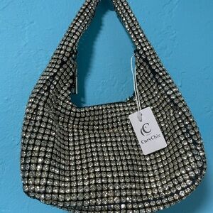 Women's Rhinestone Purse Sparkly Evening Bag gold